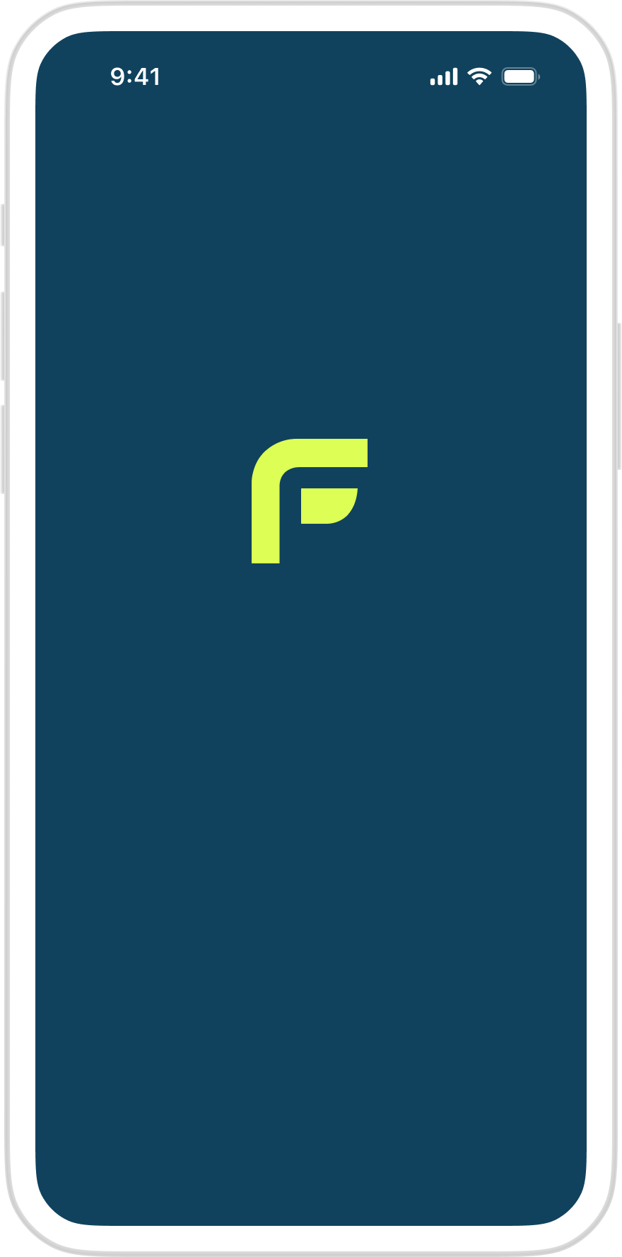 Admin app splash screen with the FieldPay logo